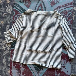 Emerson Fry Boat Neck Striped Long Sleeve Shirt, Size Small, EUC